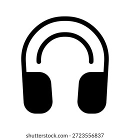 Ilustración de diseño de símbolo de Vector de icono de auriculares