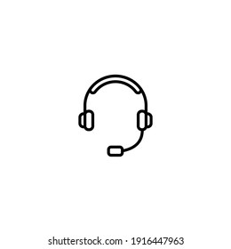 Headset icon vector for web, computer and mobile app