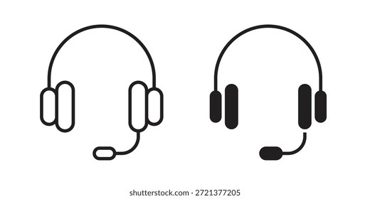 Headset icons sign vectors. suitable for web, app, infographic, etc