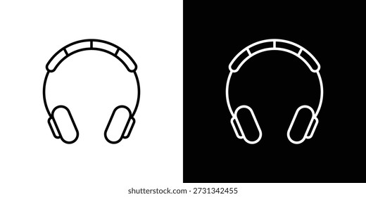 Headset icons Simple element collection.