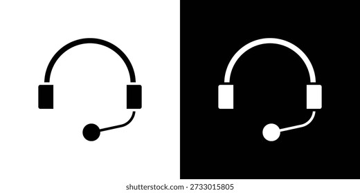 Símbolo de los iconos del auricular para el Web y el Vector móvil lleno aislado