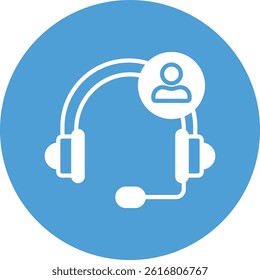  Headset   illustration with isolated background 