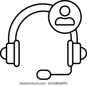  Headset   illustration with isolated background 