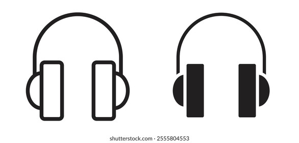 Headset liner icon vector set.