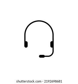 headset logo icon vector template