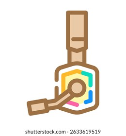 headset microphone gaming pc color icon vector. headset microphone gaming pc sign. isolated symbol illustration