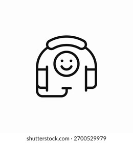 Vector de signo de icono de disfrute de música de auriculares