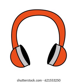 headset music isolated icon