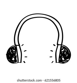 headset music isolated icon