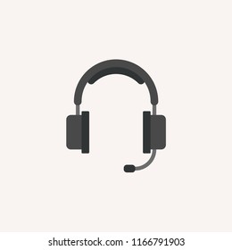 Headset Music Melody concept line icon. Simple element illustration. Headset Music Melody concept outline symbol design. Can be used for web and mobile UI/UX. Modern vector style. Векторная графика