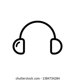 Headset Simple Icon Vector Design