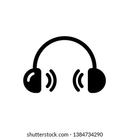 Headset Simple Icon Vector Design
