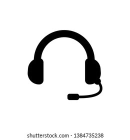 Headset Simple Icon Vector Design