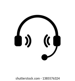 Headset Simple Icon Vector Design