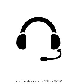 Headset Simple Icon Vector Design