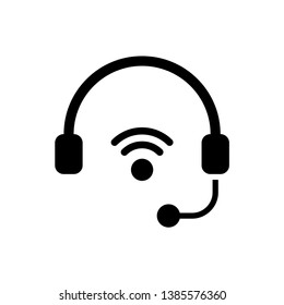 Headset Simple Icon Vector Design