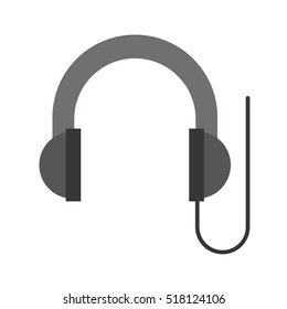 headset sound device isolated icon vector illustration design
