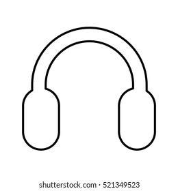 headset sound device isolated icon vector illustration design