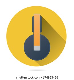 headset vector flat icon