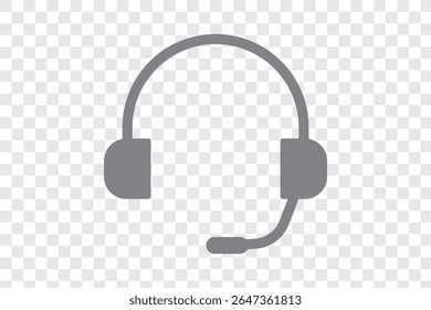 headset vector flat icon eps 10 file 