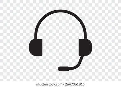 headset vector flat icon eps 10 file 