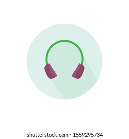 headset vector illustration simple clip art