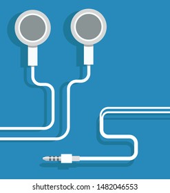Headset vector ( with jack plug )