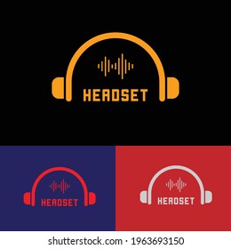 Headset Vector Logo Design for Commercial Use