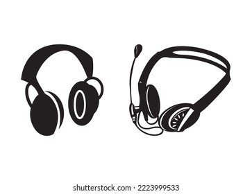 Headset vector For Print, Headset vector Clipart, Headset vector Illustration