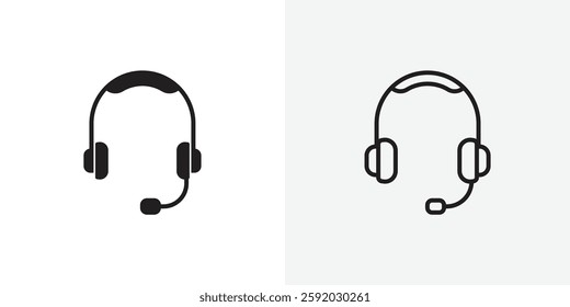 Headset vectors icons pack for apps and Ui Ux desigs