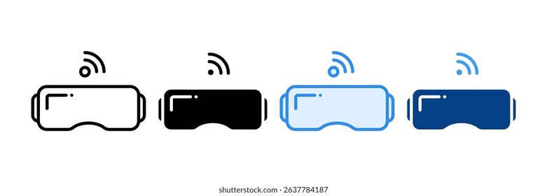 Headset Vr Icon Set Multiple Style Collection
