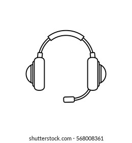 Headsets gaming device icon vector illustration graphic design