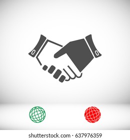 headshake icon, vector best flat icon, EPS