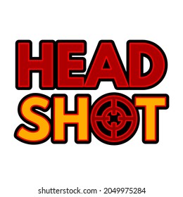 Headshot Text Twitch Emote Vector Illustration