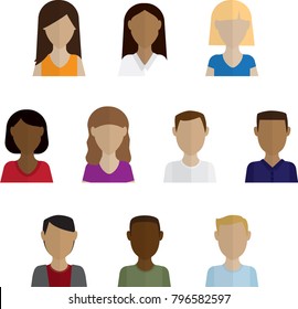 Headshots vector illustration