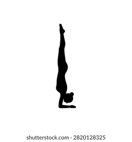 Headstand Balance Yoga Inversion Strength Fitness Icon