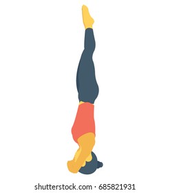 
Headstand Color Vector Icon

