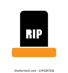 headstone icon vector