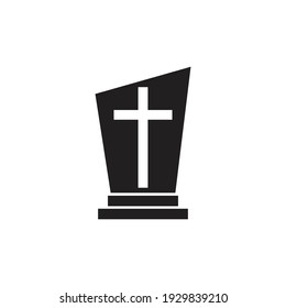 Headstone logo icon illustration design