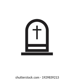Headstone logo icon illustration design