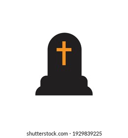 Headstone logo icon illustration design