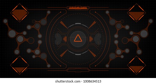 Head-up display. Futuristic interface.