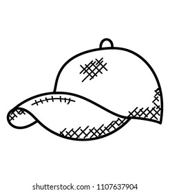 
A headwear with crown closed to head depicts the p-cap often used while playing.
