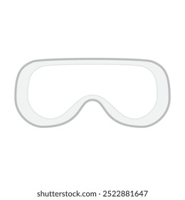 Equipamento de proteção ocular de chapéus e artefactos de uso semelhante para manuseamento de produtos químicos Ícone e símbolo isolado do equipamento de proteção individual e do equipamento de segurança.