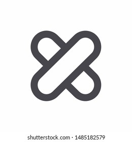 Heal or Bandage Icon With Outline Style