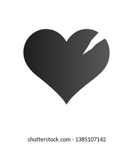 Heal broken heart vector icon. Symbol, logo illustration. Vector illustration isolated on white background