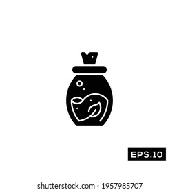 Heal potion icon vector. Heal potion icon or logo symbol vector