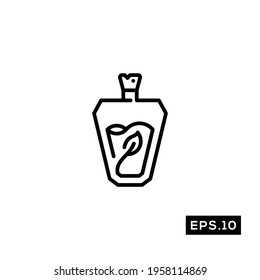 Heal potion line icon vector. perfume icon or logo symbol vector