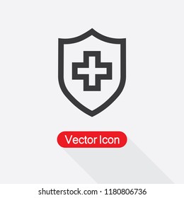 Heal Shield Icon Vector Illustration Eps10