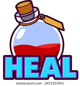 Heal Twitch Emote Cartoon Illustration